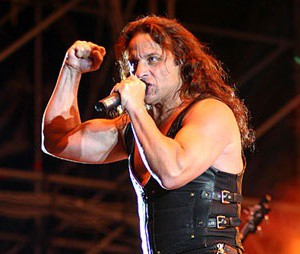 Eric Adams, lead singer of heavy metall band Manowar, sings during