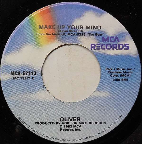 Oliver Cheatham - Make Up Your Mind | ArtistInfo