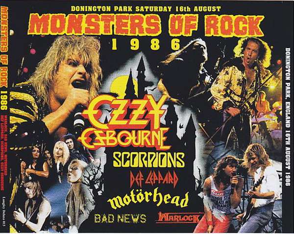 Ozzy Osbourne, Scorpions, Def Leppard, Motörhead, Bad News